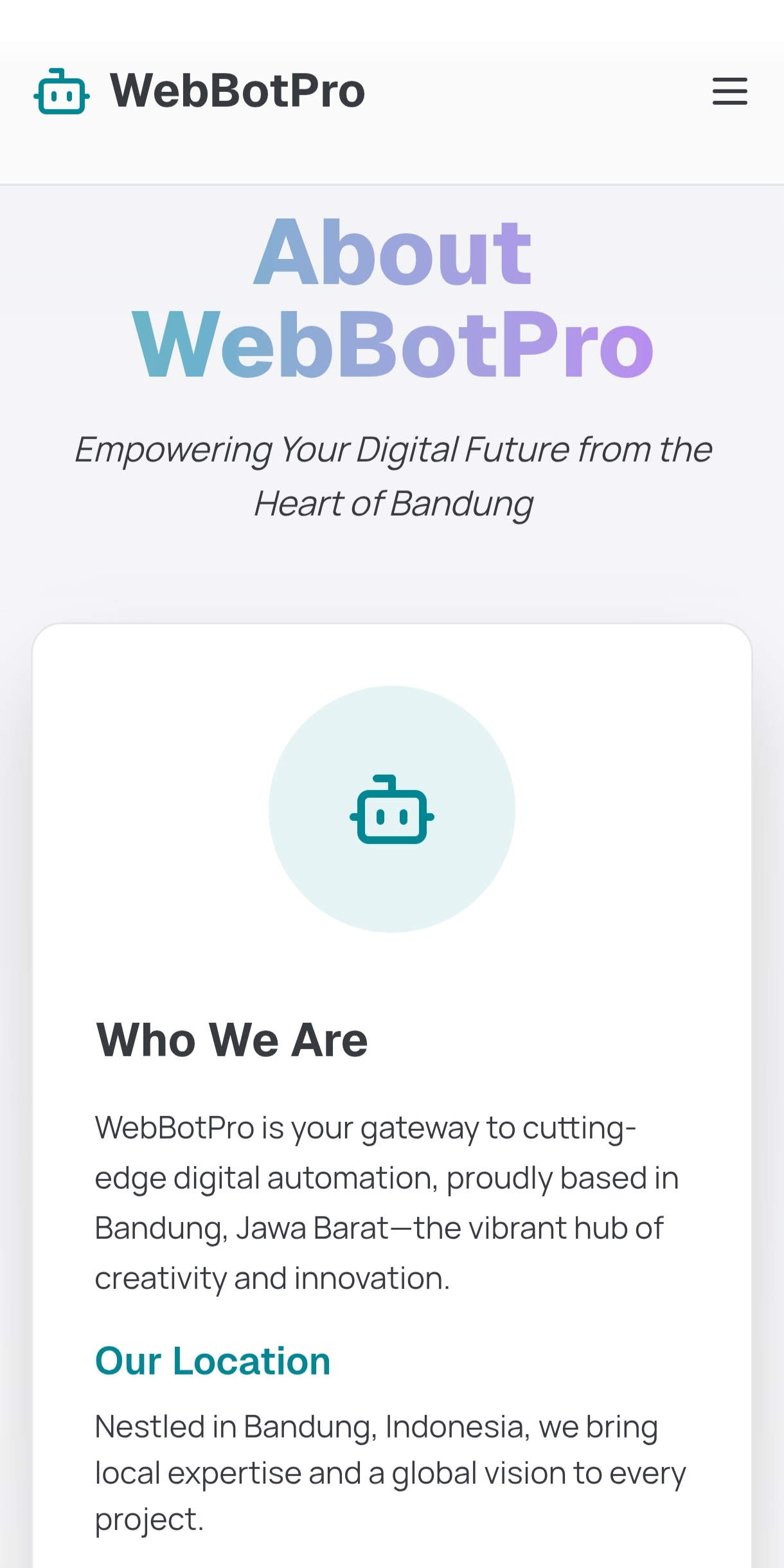 Company Profile Website