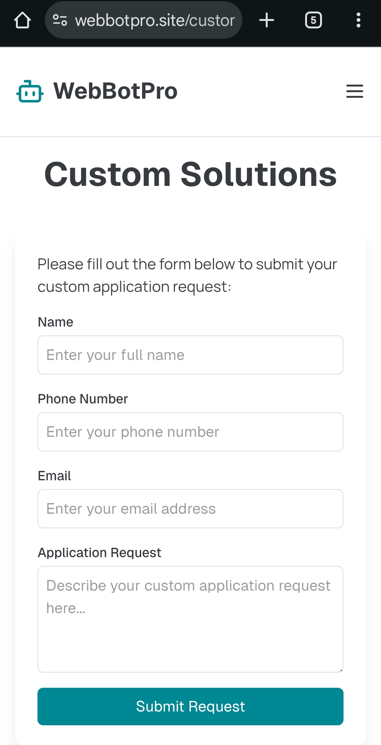 Company Profile Website